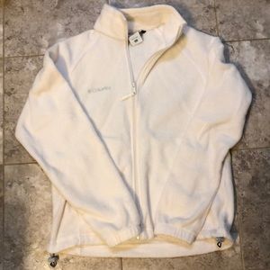 White Columbia fleece